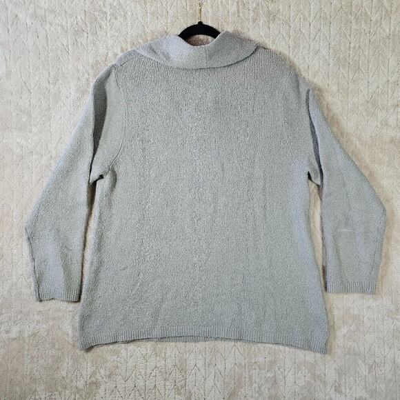 J Jill Textured Cowl Meck Sweater Womens XL Bobble Wool Lagenlook Minimalist - Picture 8 of 9